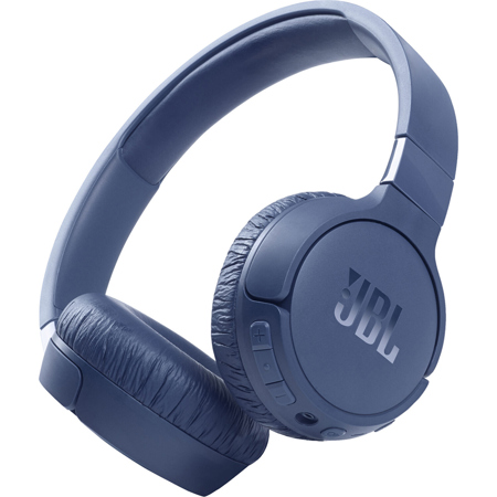 JBL Tune 660NC Wireless Active Noise Canceling On-Ear Headphones Blue