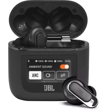 JBL Tour Pro 2 True Adaptive Noise Canceling Wireless In-Ear Earbuds, Black