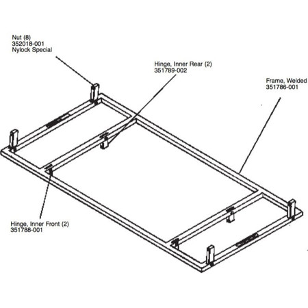 JBL VT4800-DA Downfill Adapter Frame for VT Systems, Black