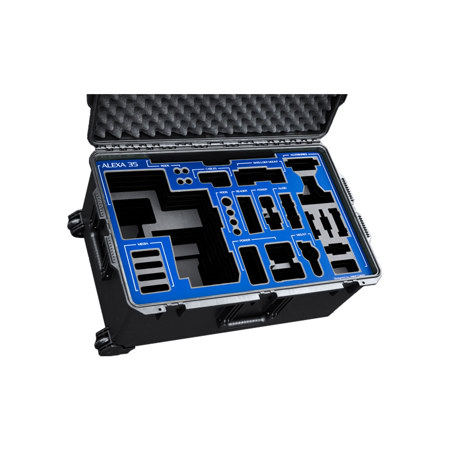 Jason Cases Waterproof Wheeled Hard Case with Laser-Cut Foam for ARRI Alexa 35 Camera and Accessories, Black