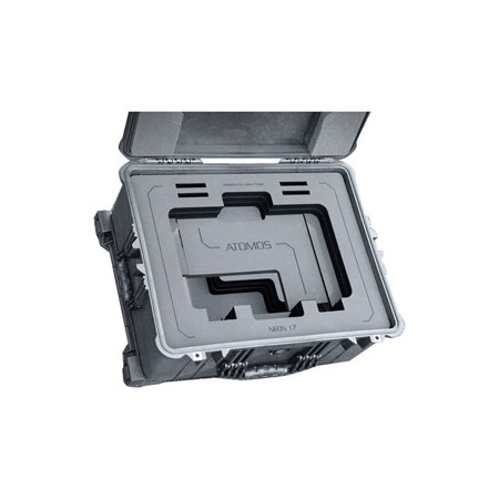 Jason Cases Wheeled Hard Case with Laser-Cut Foam for Atomos Neon 17" Monitor, Black