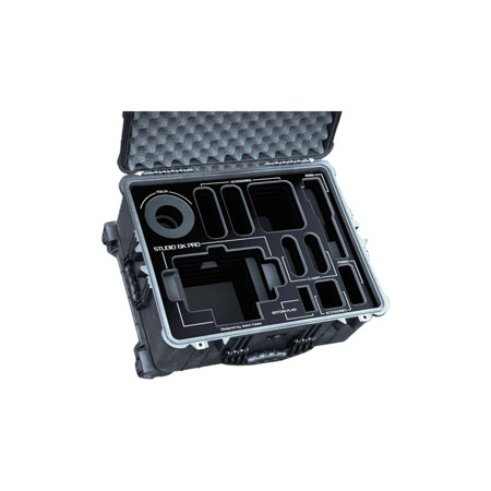 Jason Cases Waterproof Wheeled Hard Case w/Foam for Studio Camera 6K Pro, Black