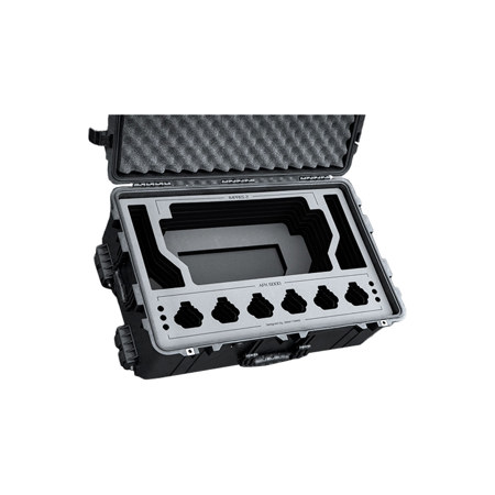 Jason Cases Waterproof Wheeled Hard Case with Laser-Cut Foam for 6x Motorola APX 6000 Radios & Charger, Black