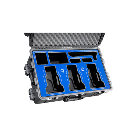 Jason Cases Wheeled Hard Case with Foam for 3x Move 4K 30x Robos Camera, Black