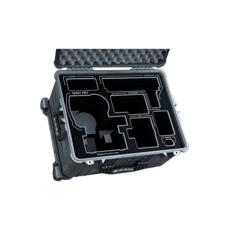 Jason Cases Wheeled Hard Case w/Foam for Sony FR7 Robo & IP500 Controller, Black