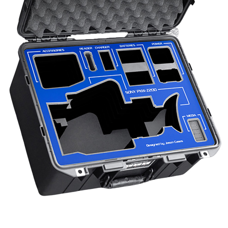 Jason Cases Hard Case with Laser-Cut Foam for Sony Z200 Camcorder, Black