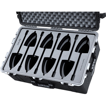 Jason Cases Waterproof Wheeled Hard Case with Foam for Shure MX412 8-Microphones