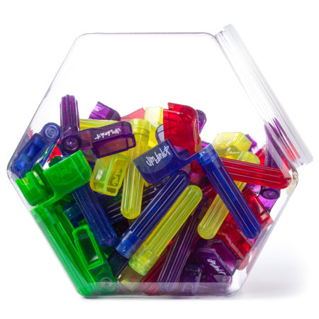 Dunlop Gels Pegwinder, 50-Pack, Jar (Assorted Colors)