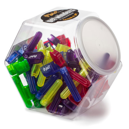 Dunlop Gels Pegwinder, 50-Pack, Jar (Assorted Colors)