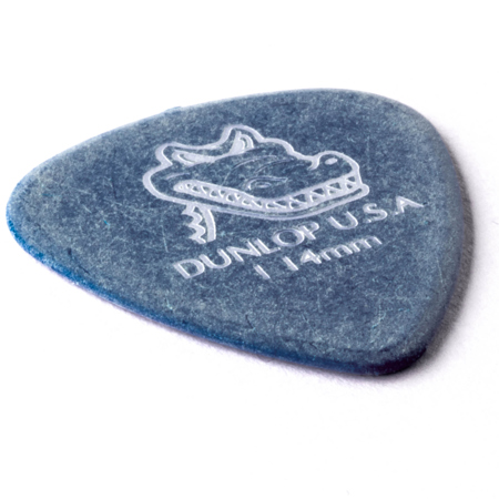 Dunlop Gator Grip Series Guitar Picks, 1.14mm Gauge, Blue, 72-Pack