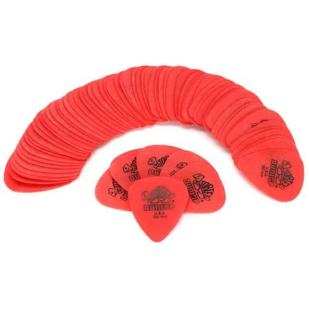 Dunlop Tortex Standard Guitar Picks, .50mm Gauge, Red, 72-Pack