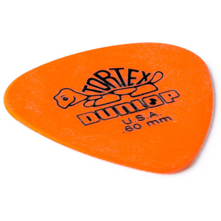 Dunlop Tortex Standard Guitar Picks, .60mm Gauge, Orange, 72-Pack