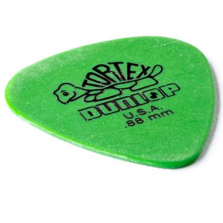 Dunlop Tortex Standard Guitar Picks, .88mm Gauge, Green, 72-Pack