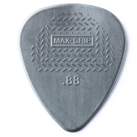 Dunlop Max-Grip Nylon Standard Guitar Picks, .88mm Gauge, Black, 72-Pack