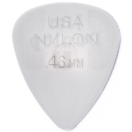 Dunlop Nylon Standard Guitar Picks, .46mm Gauge, White, 72-Pack