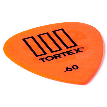 Dunlop Tortex TIII Guitar Picks, 0.60mm Guage, Orange, 12-Pack