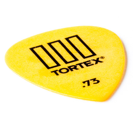 Dunlop Tortex TIII Guitar Picks, 0.73mm Guage, Yellow, 12-Pack
