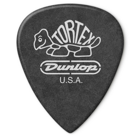 Dunlop Tortex TIII Guitar Picks, 1.35mm Guage, Black, 12-Pack