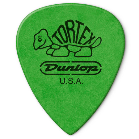 Dunlop Tortex TIII Guitar Picks, 0.88mm Guage, Green, 72-Pack