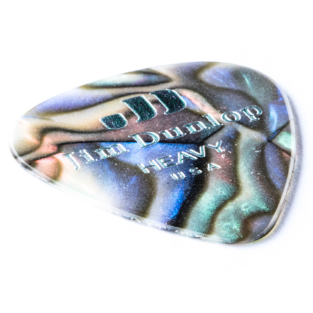 Dunlop Celluloid Guitar Picks, Heavy, Abalone, 72-Pack