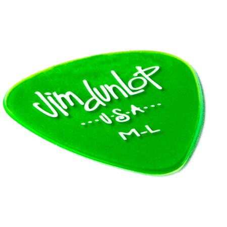 Dunlop Gels Guitar Picks, Medium Light, Green, 12-Pack