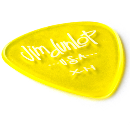 Dunlop Gels Guitar Picks, Extra Heavy, Yellow, 12-Pack