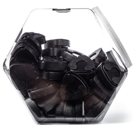 Dunlop Scotty's Black Pickholders, 60-Pack, Jar