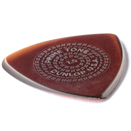 Dunlop Primetone Triangle Grip Guitar Picks, 1.5mm Gauge, Brown, 3-Pack