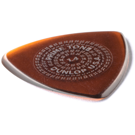 Dunlop Primetone Triangle Grip Guitar Picks, 1.40mm Gauge, Brown, 12-Pack