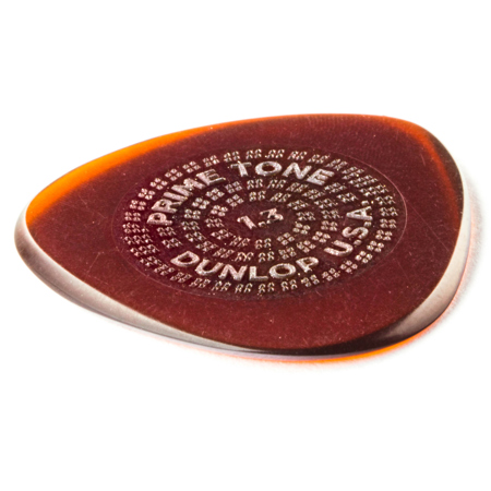 Dunlop Primetone Semi Round Grip Guitar Picks, 1.3mm Gauge, Brown, 3-Pack