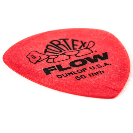 Dunlop Tortex Flow Guitar Picks, 0.50mm Gauge, Red, 72-Pack