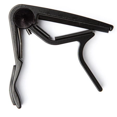 Dunlop Trigger Capo for Acoustic Guitar, Flat, Black