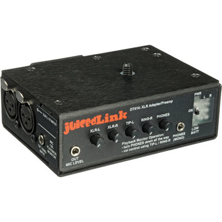 JuicedLink 4-Channel DSLR Camera Microphone Preamplifier