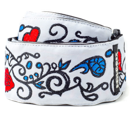 Dunlop Jimi Hendrix Monterey Guitar Strap, Multi-Color