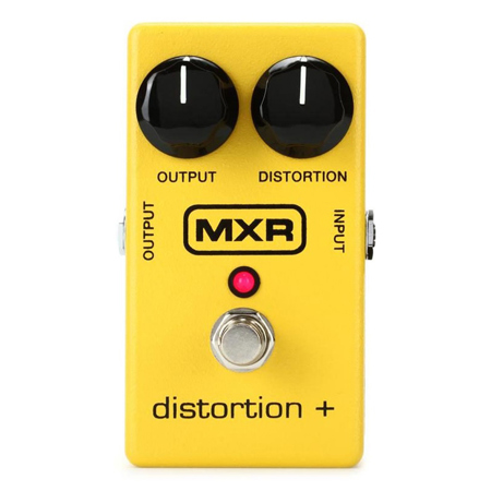 Dunlop MXR M104 Distortion+ Effects Guitar Effects Pedal, Yellow