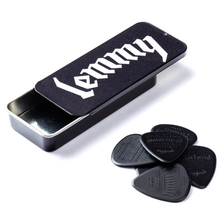 Dunlop Motorhead Lemmy Signature Guitar Picks, 1.14mm Gauge, Assorted Color, 6-Pack (Tin)
