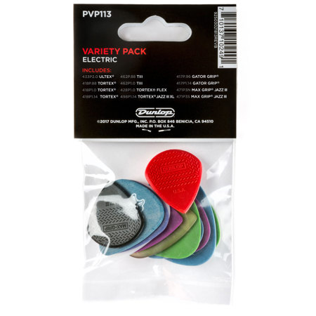 Dunlop Electric Guitar Picks Variety Pack, 12-Pack