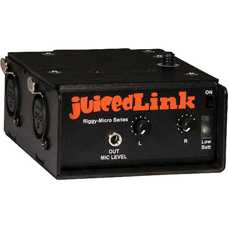 JuicedLink RM222 Riggy-Micro Dual-XLR Preamplifier with Phantom Power