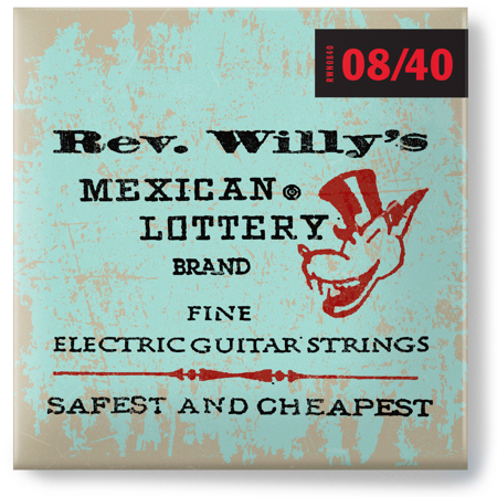 Dunlop Billy Gibbons Custom Rev Willy's Nickel Strings, 08-40, Set of 6 Strings