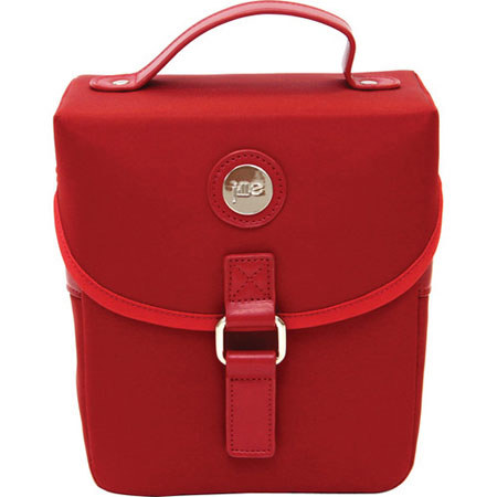 Jill-e Day Camera Bag, Red Microfiber