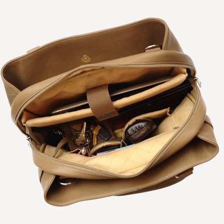 Jill-e E-GO Laptop Career Bag, Chocolate Croc