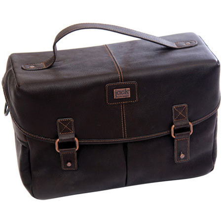 Jill-e Jack Basic DSLR Bag, Brown Leather