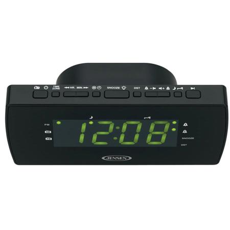 Jensen JCR-230 AM/FM Clock Radio with Dual Alarm