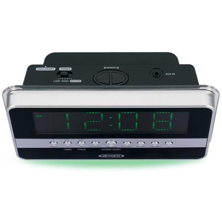 Jensen JCR-275 AM/FM Dual Alarm Clock Radio with 1.2" Green LED Display