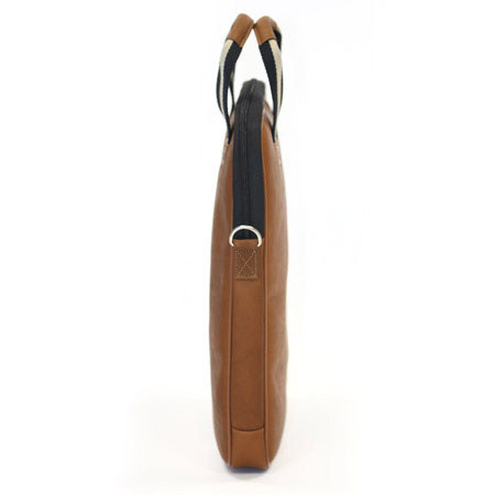 Jill-e Jack Lenox Leather 13" Laptop Vertical Portfolio, Tan