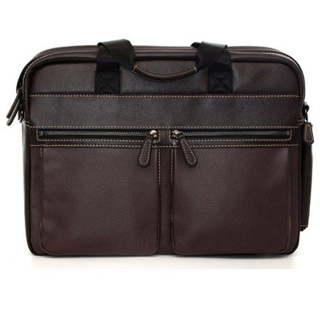 Jill-e The Just Silwex 15" Leather Laptop Bag - Rum Raisin