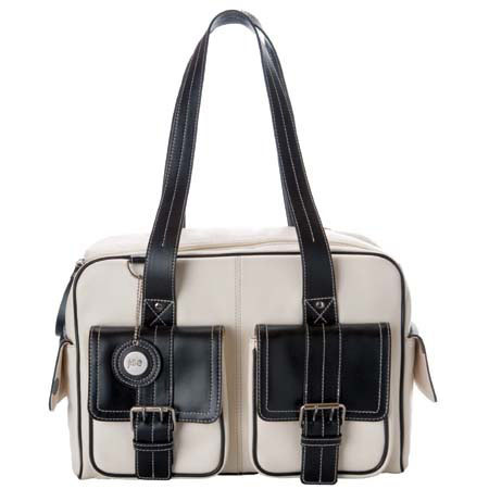 Jill.e 769411 Medium Black Bone Leather Camera Bag