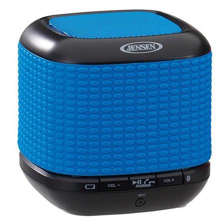 Jensen SMPS-621 Bluetooth Wireless Rechargeable Speaker with NFC, Single, Blue