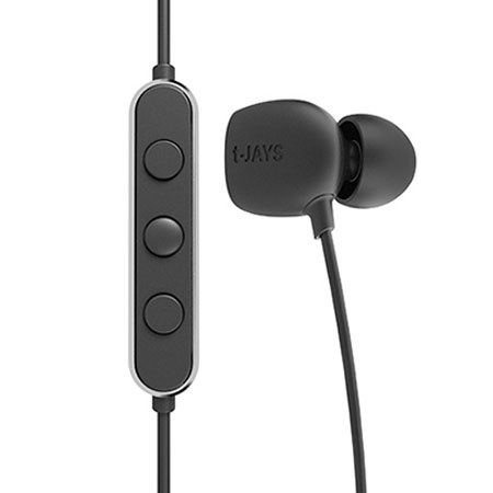 Jays t-JAYS Four In Ear Noise Isolating Earphones, Black / Metal