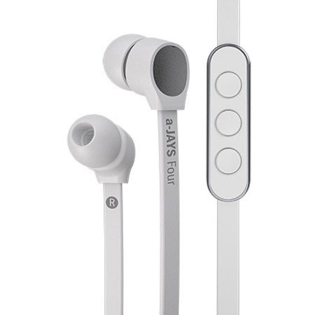Jays a-Jays Four iPhone Hands Free Earphones with Microphone/Remote White